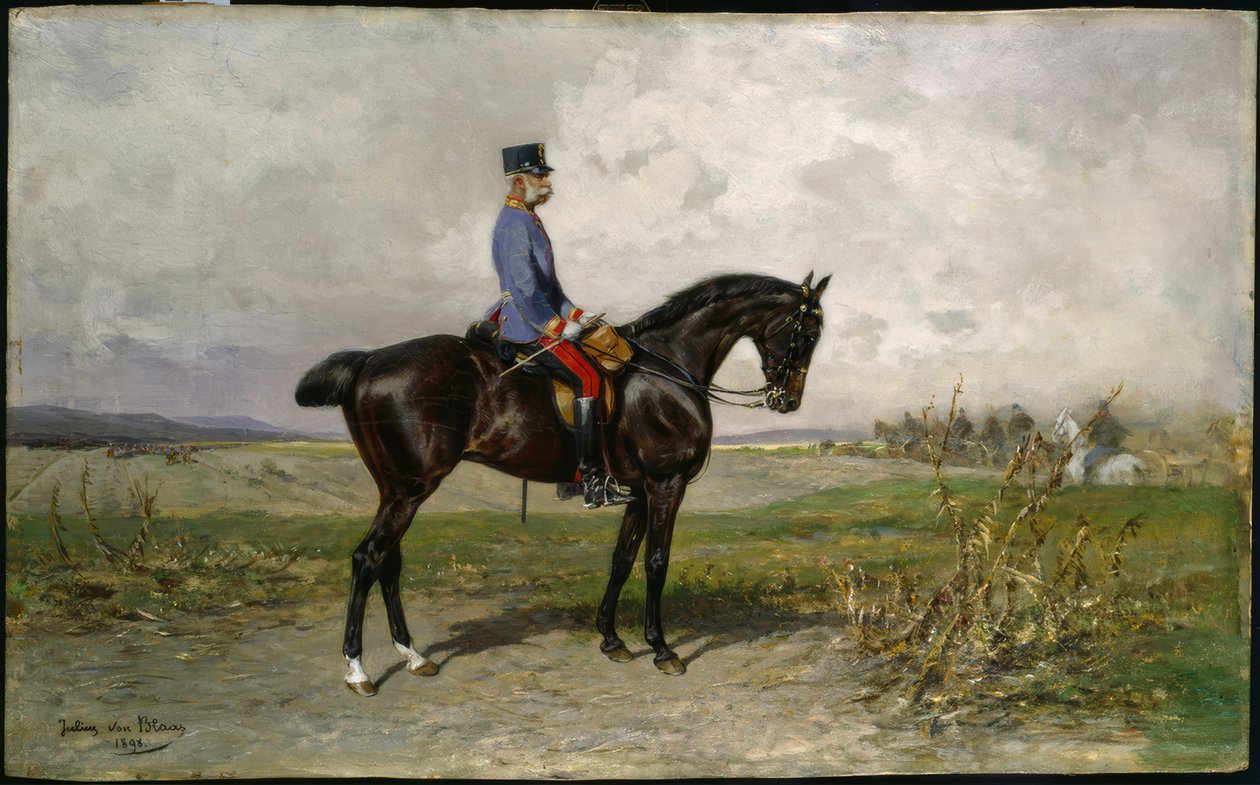 Franz Joseph, Reiterbildnis / Blaas av Julius von Blaas