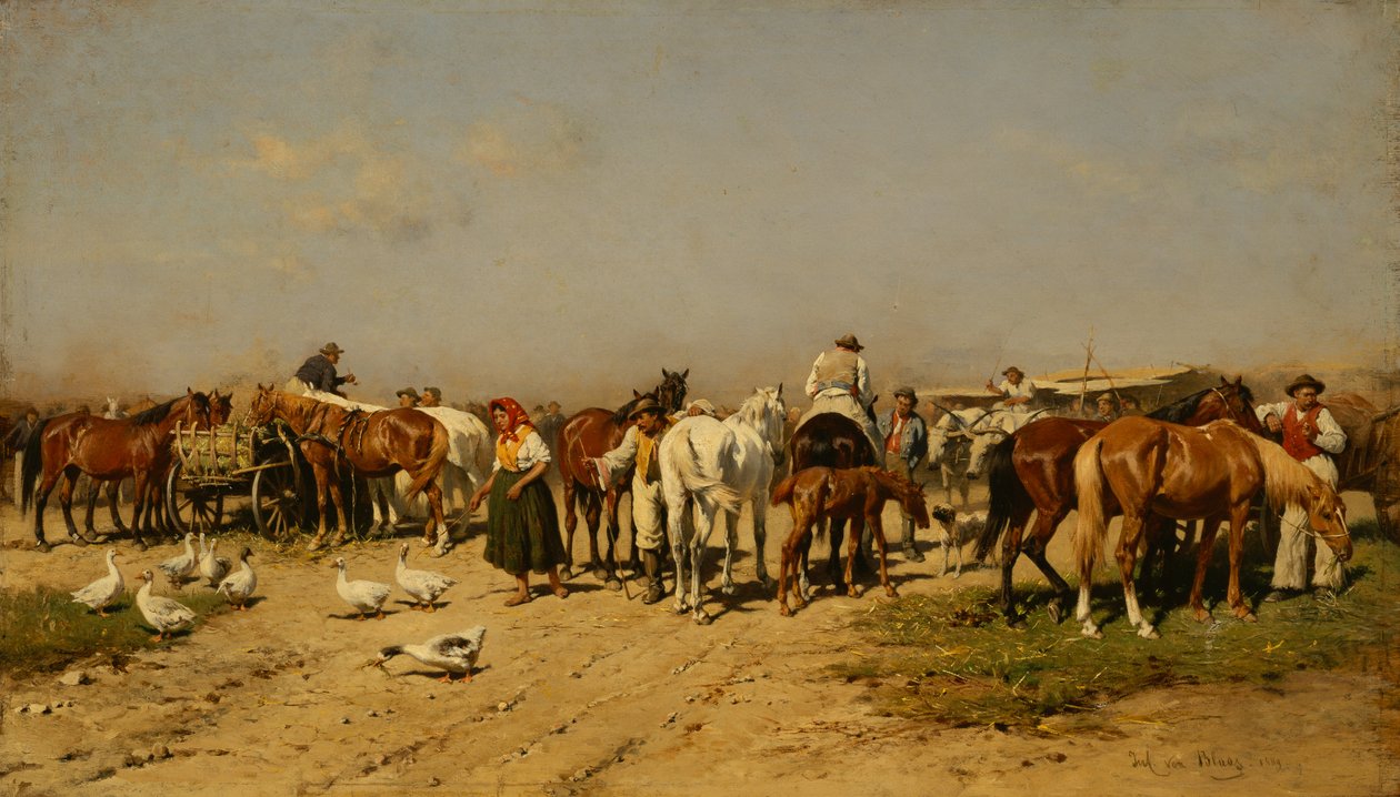 Marknaden av Julius von Blaas