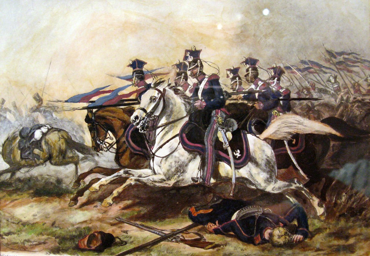 Poznańs kavalleri under novemberupproret av Juliusz Fortunat Kossak