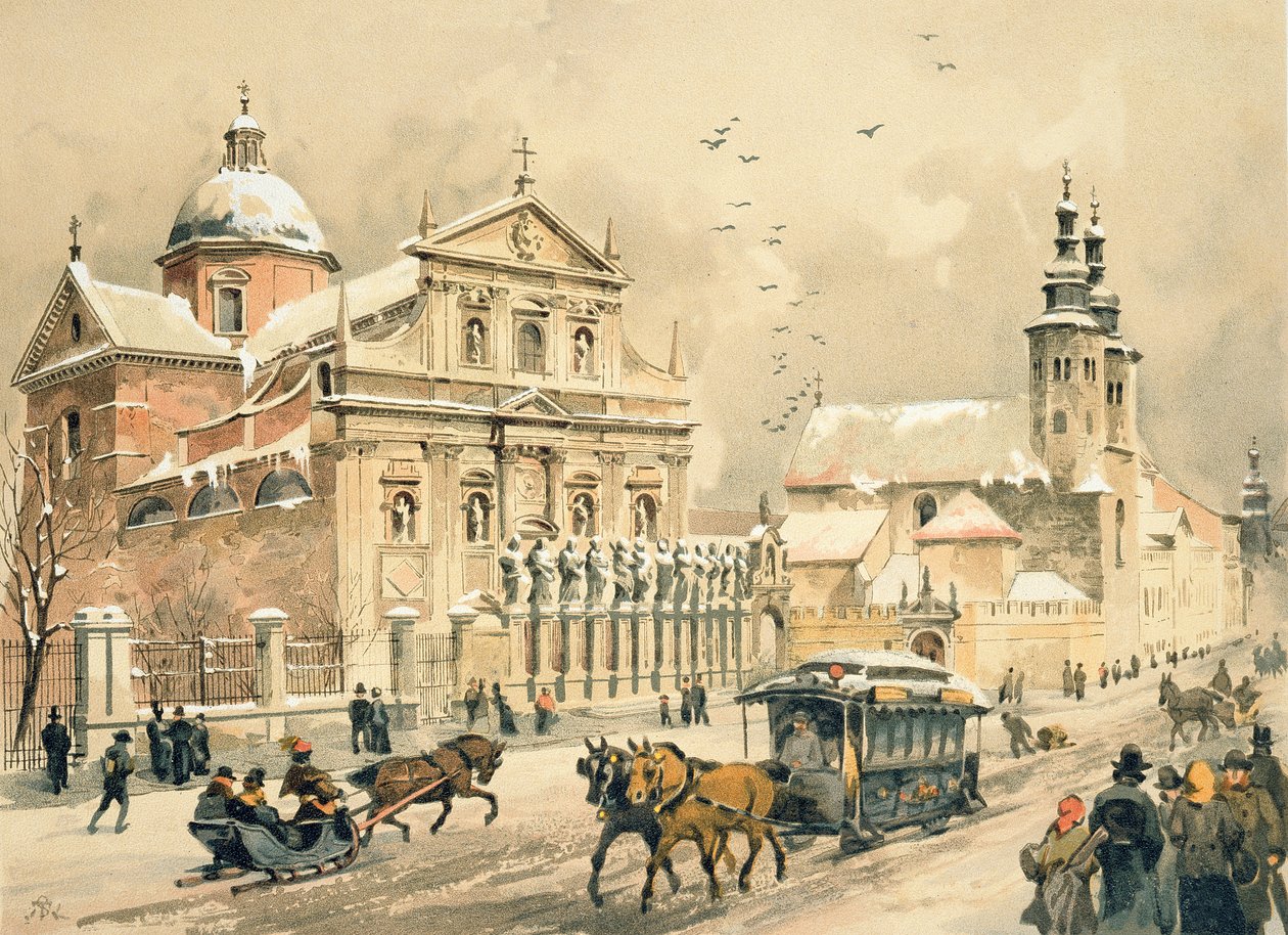 SS-kyrkan. Peter och Paul, Krakow, från "Gems of the City of Kraków", publicerad 1899 av Juliusza and Tondosa Kossaka