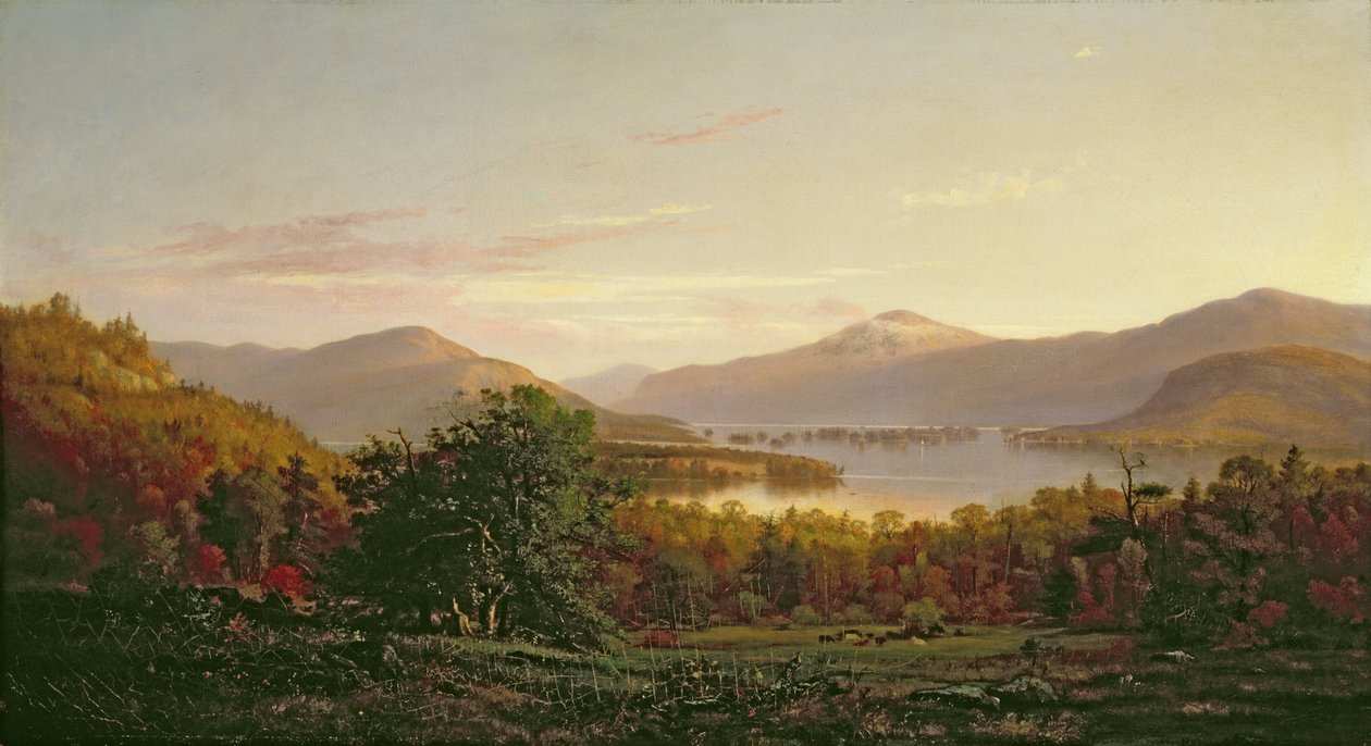 Utsikt över Lake George av Junius R. Sloan
