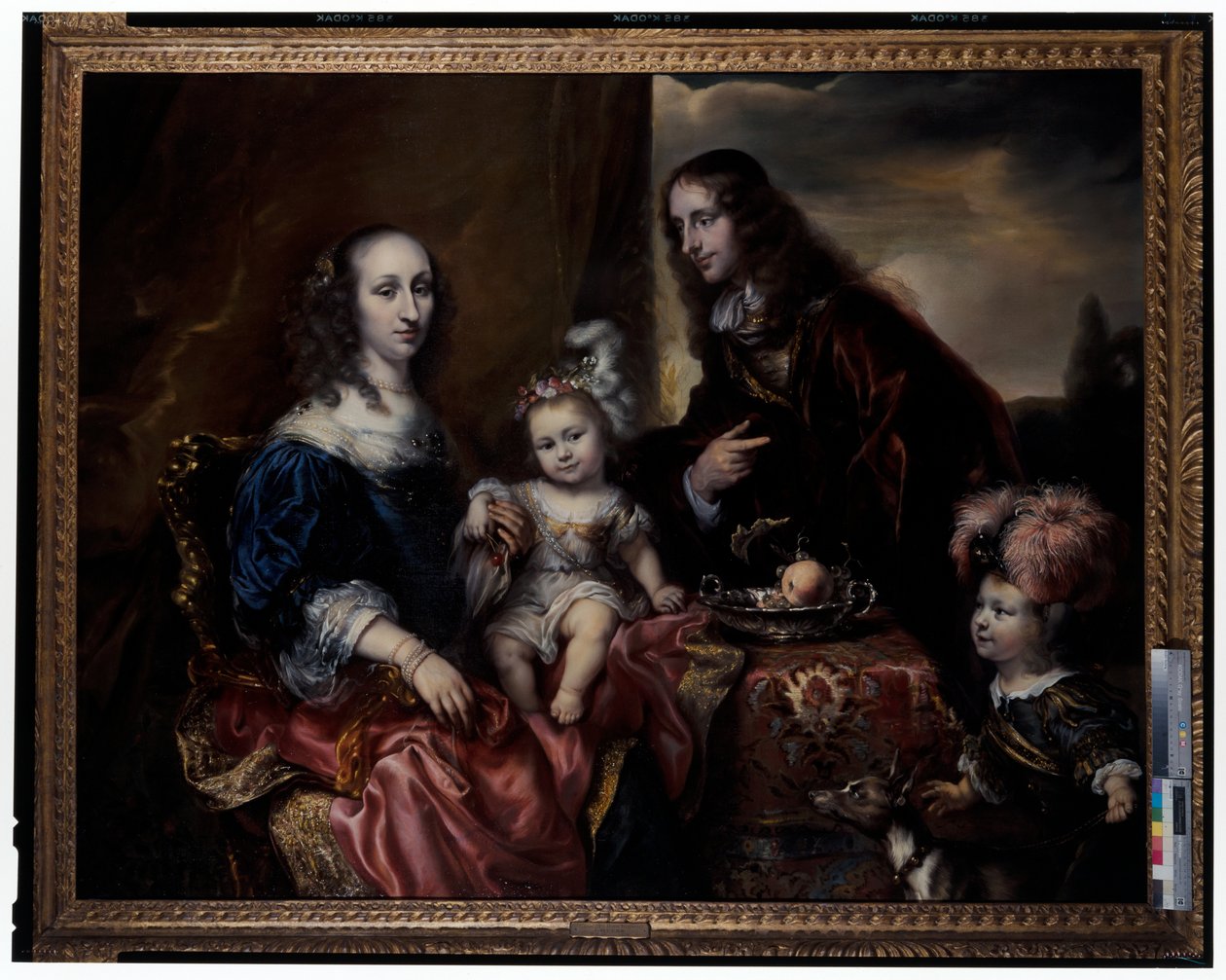 Porträtt av en familj, sägs vara överste John Hutchinson och hans familj av Jürgen Ovens
