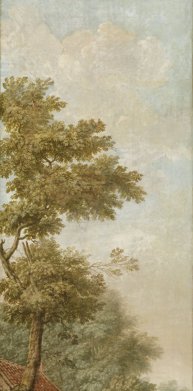 Tre väggbonader med holländskt landskap Tapetmålning Tre tapetmålningar av ett holländskt landskap Tre tapetmålningar av ett holländskt landskap av Jurriaan Andriessen (attributed to)