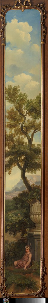 Arkadiskt landskap med en sovande pojke under ett träd av Jurriaan Andriessen