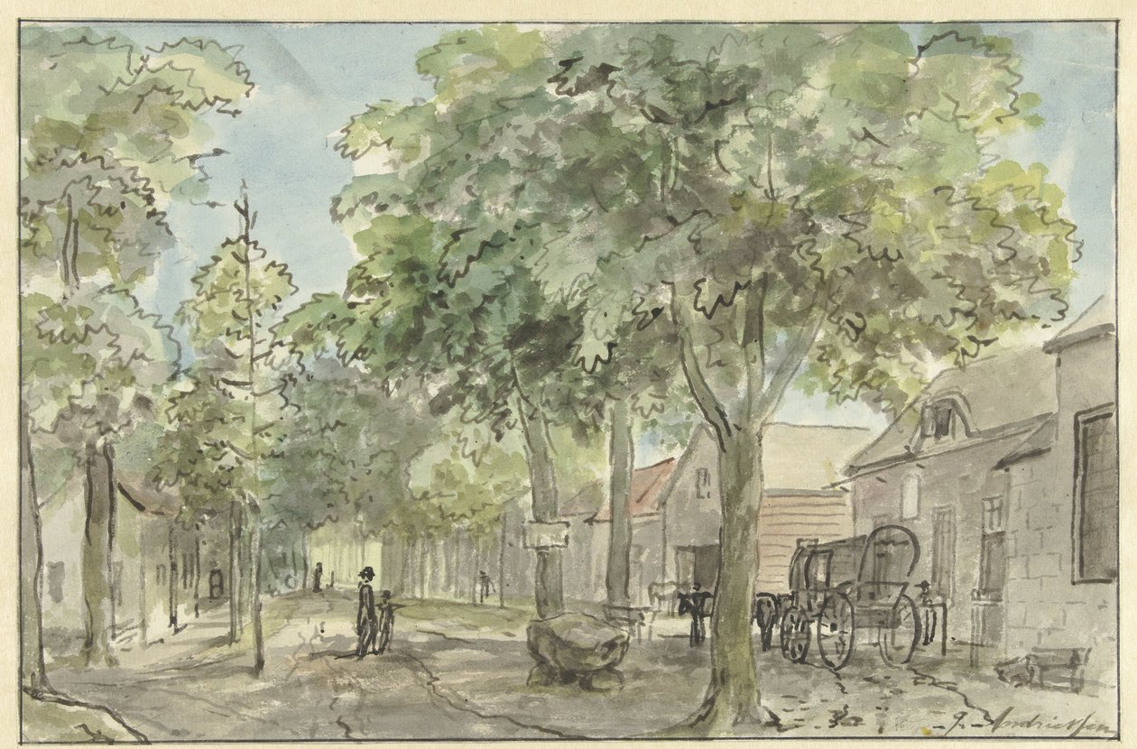 Bygata i Lage Vuursche av Jurriaan Andriessen