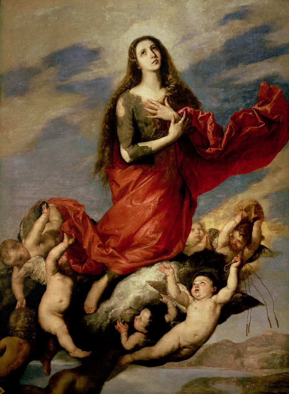 Maria Magdalenes himmelfart, 1636 swed av Jusepe de Ribera
