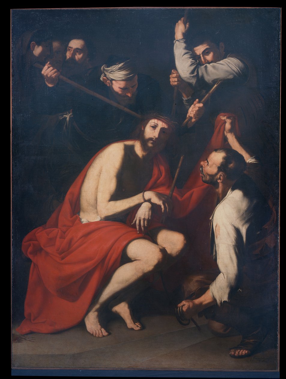 Kristus hånade och krönt med törnen, ca 1638 (olja på duk) av Jusepe de Ribera