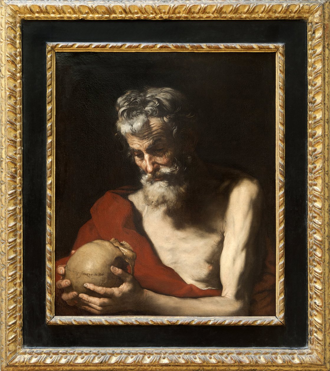 Saint Hieronymus (olja på duk) av Jusepe de Ribera