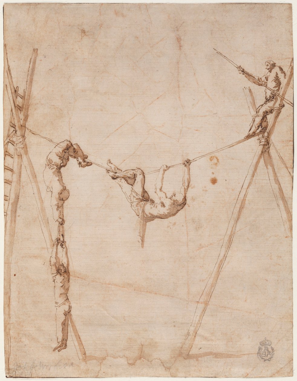 Akrobater på repet. av Jusepe de Ribera