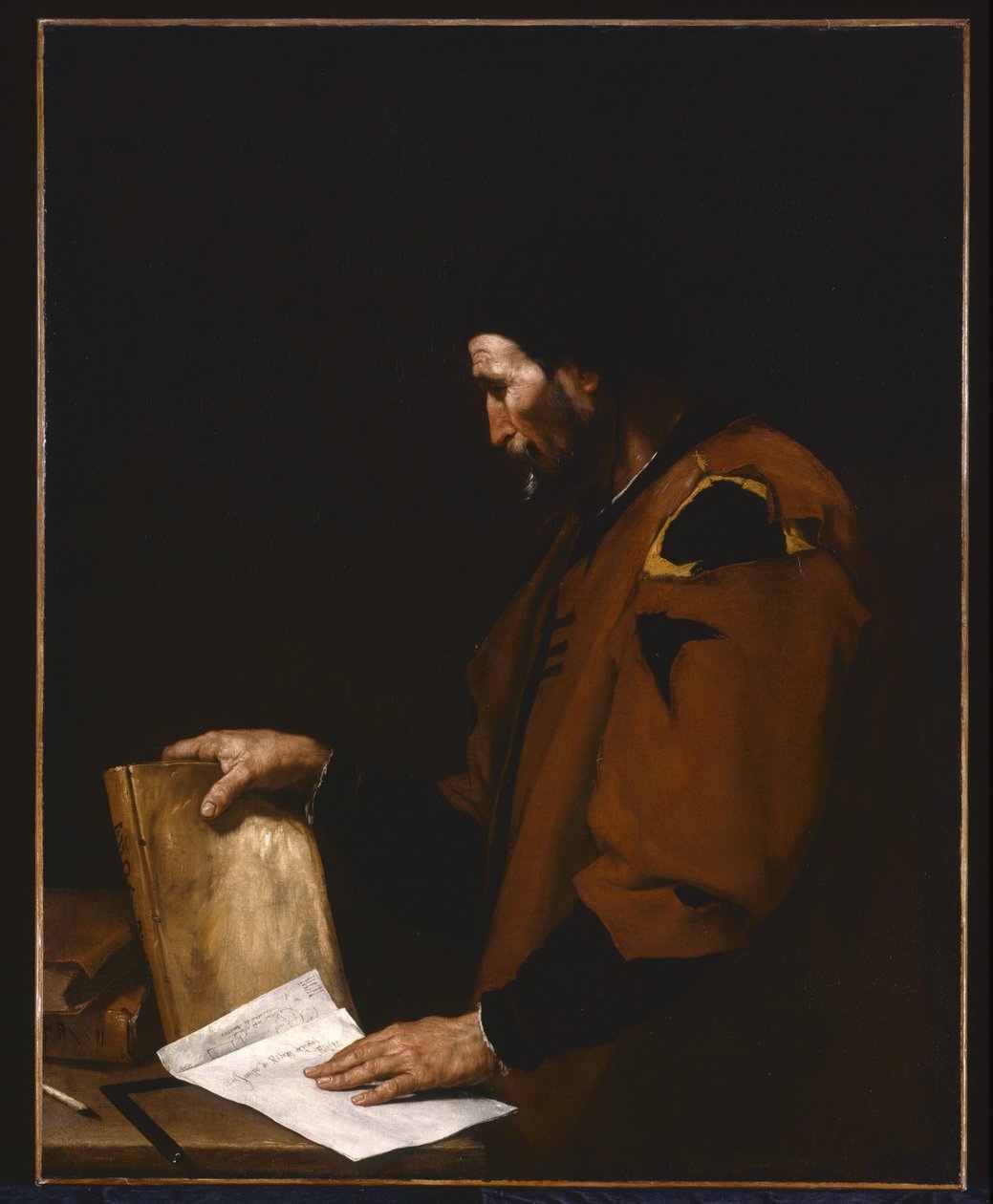 Aristoteles (olja på duk) av Jusepe de Ribera