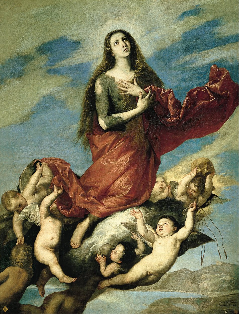 Magdalenas antagande av Jusepe de Ribera