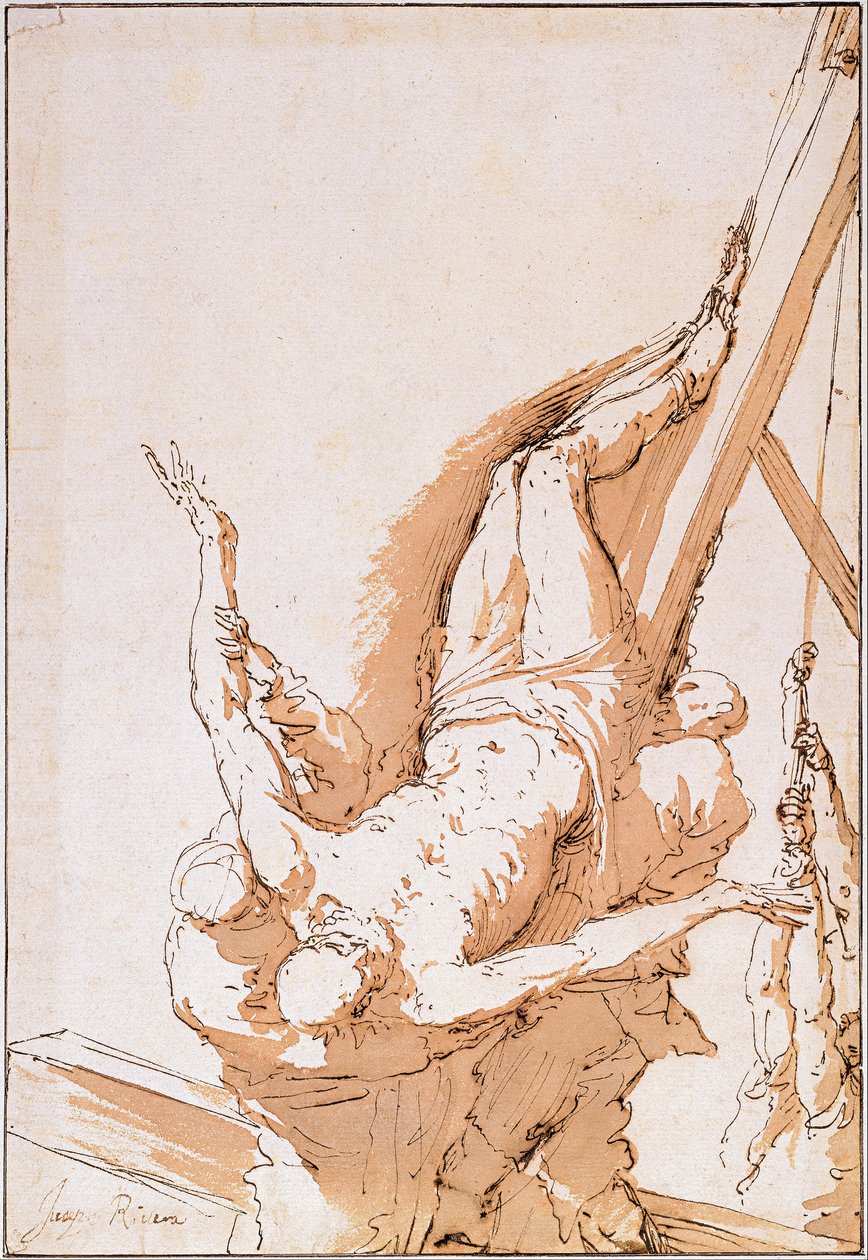 Sankt Petrus korsfästelse av Jusepe de Ribera