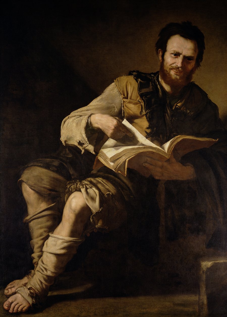 Demokrit (c.460-c.370 f.Kr.) av Jusepe de Ribera