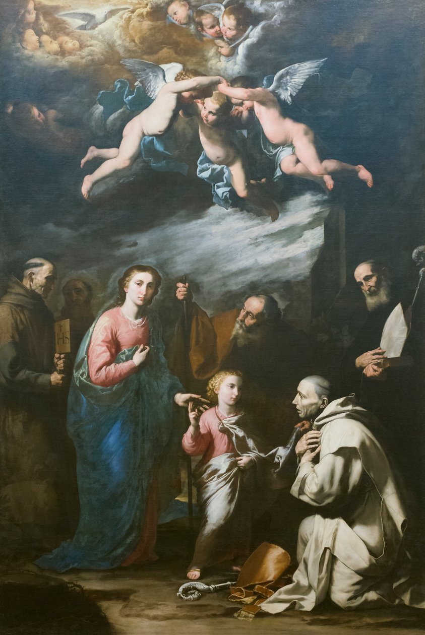 Jordisk treenighet med den evige fadern av Jusepe de Ribera