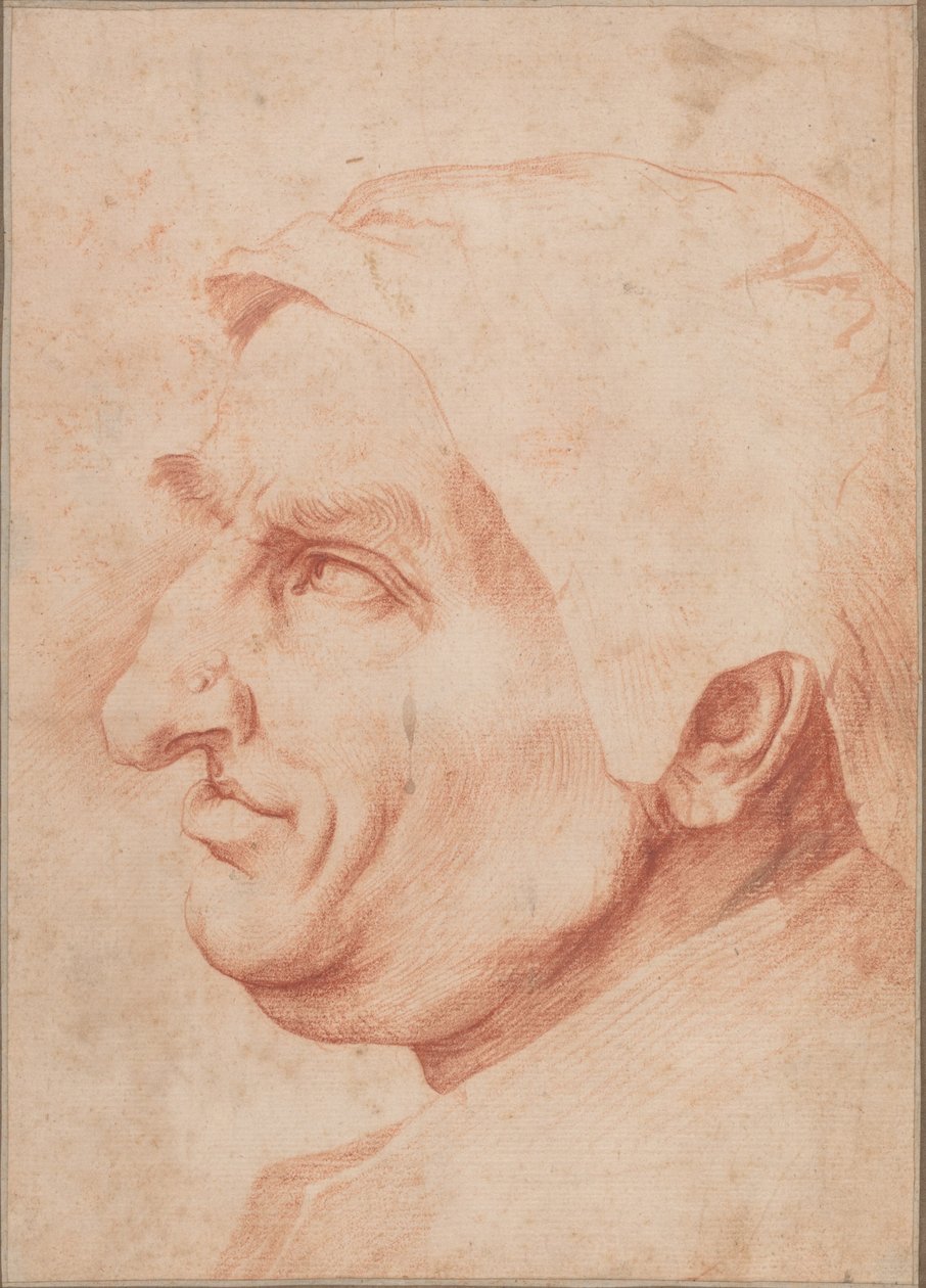 En mans huvud av Jusepe de Ribera
