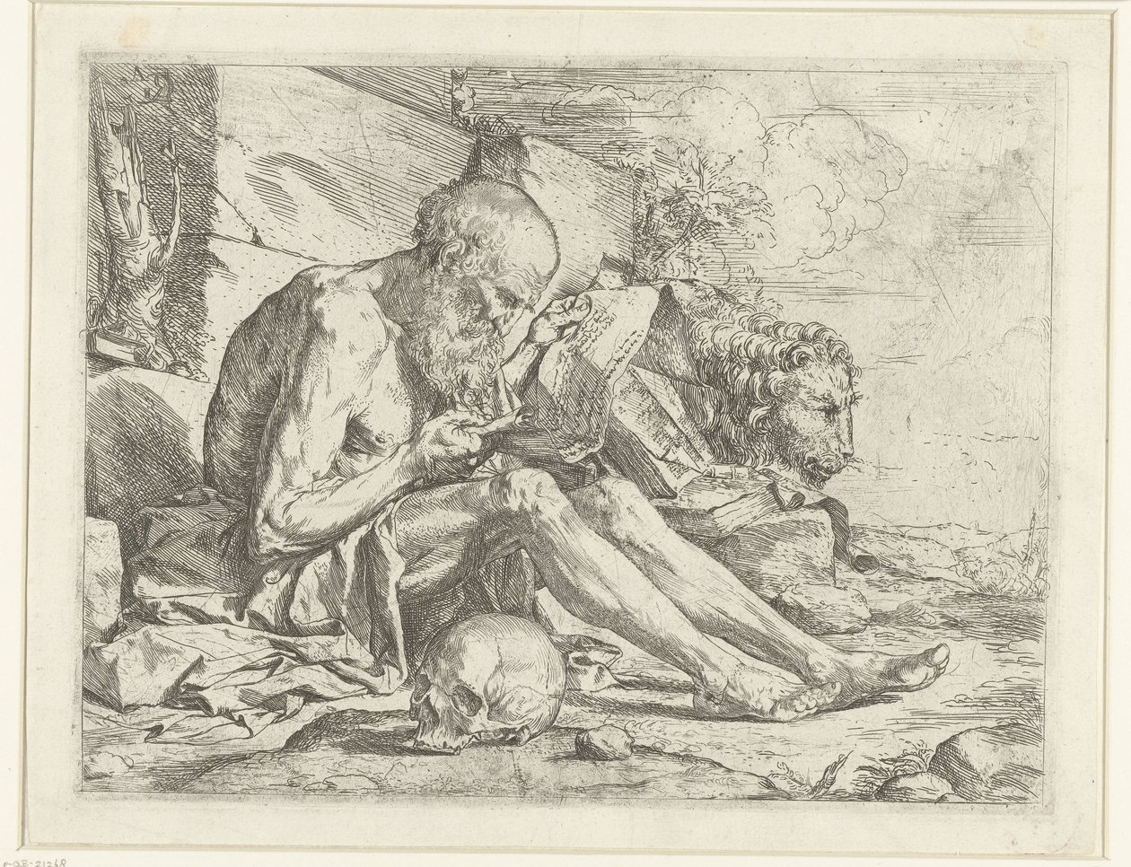 Saint Hieronymus läser av Jusepe de Ribera