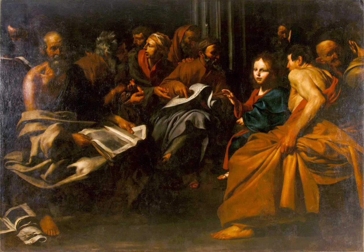 Jesus bland läkarna av Jusepe de Ribera