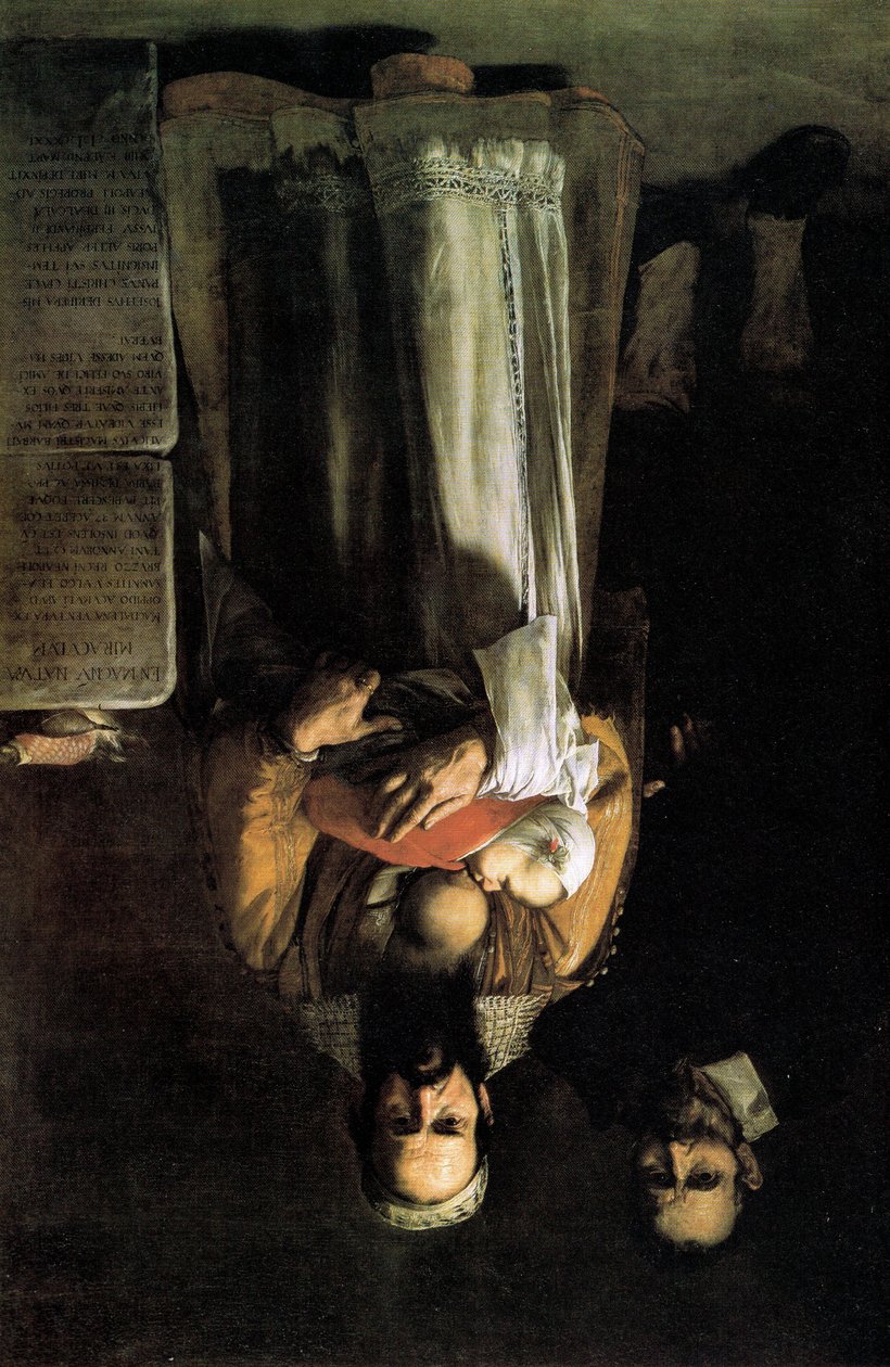 Magdalena Ventura med sin man och son av Jusepe de Ribera