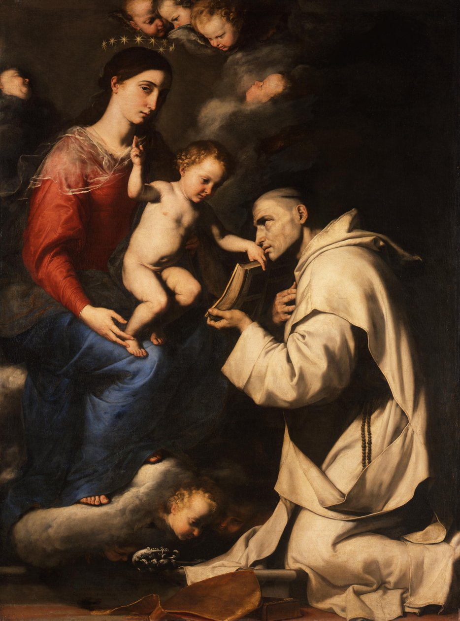 Maria med barnet och den helige Bruno av Jusepe de Ribera