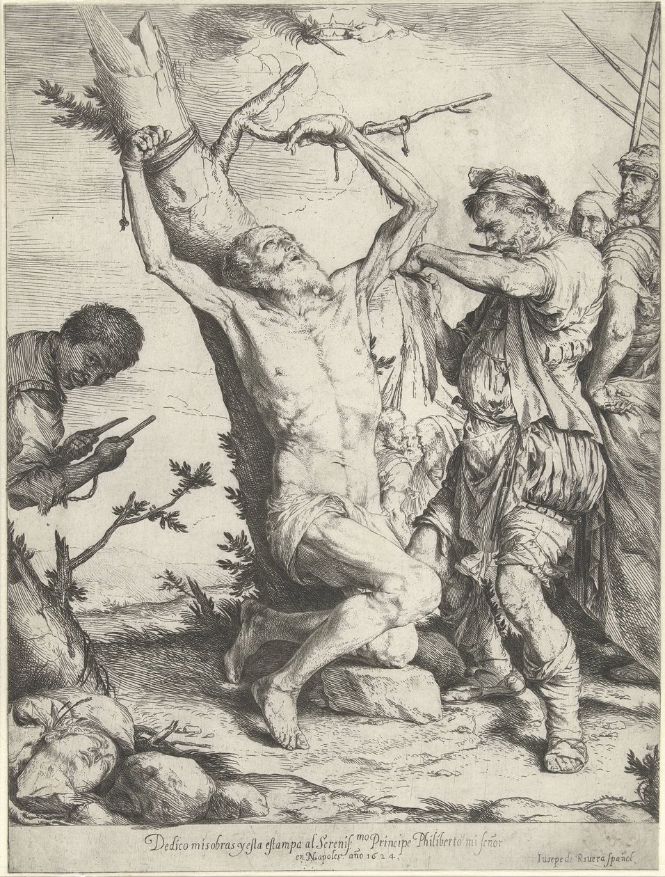 Saint Bartholomews martyrskap av Jusepe de Ribera