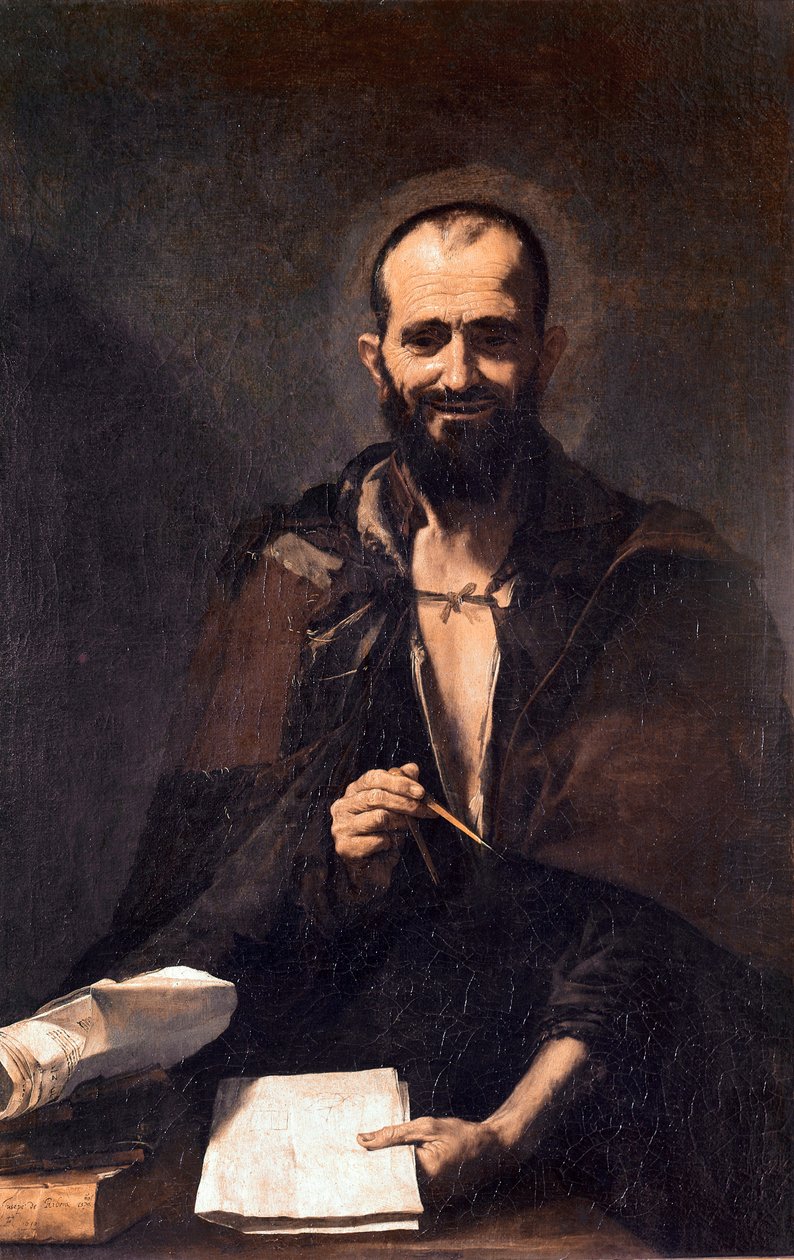 Representation av Arkimedes (olja på duk av Jusepe de Ribera