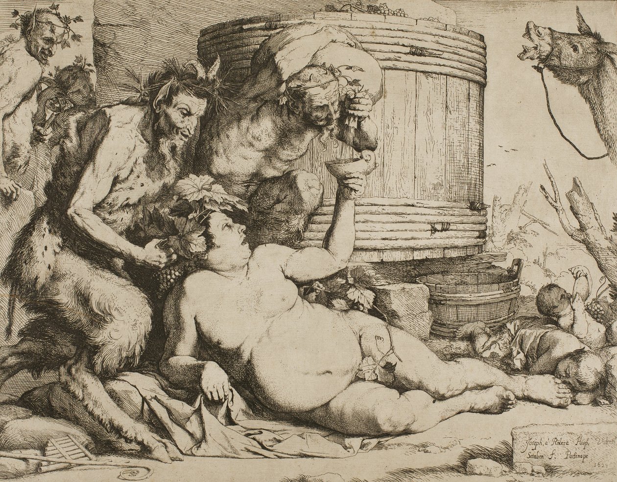 Silenus vid Vinkaret av Jusepe de Ribera