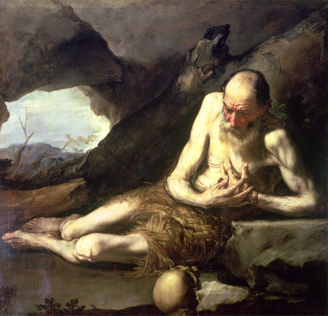 Eremiten Paulus av Jusepe de Ribera