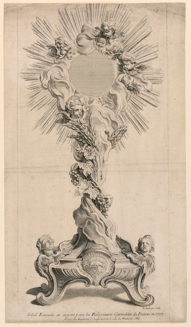 Silvermonstrans avrättad 1727 av Juste Aurèle Meissonnier