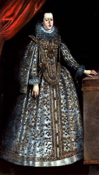 Porträtt av Eleonora Gonzaga (1598-1633), efter 1621 (olja på duk) av Justus (after) Sustermans
