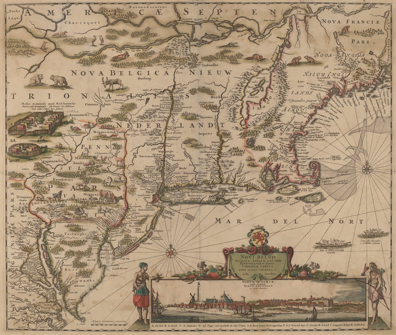 Nordamerika av Justus Danckerts
