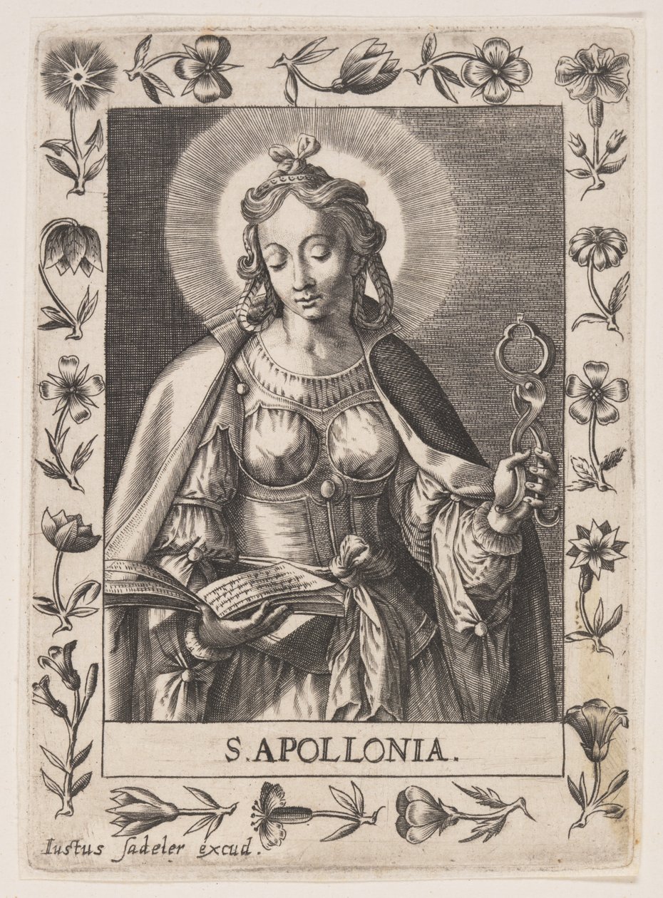 Sankt Apollonia av Justus Sadeler