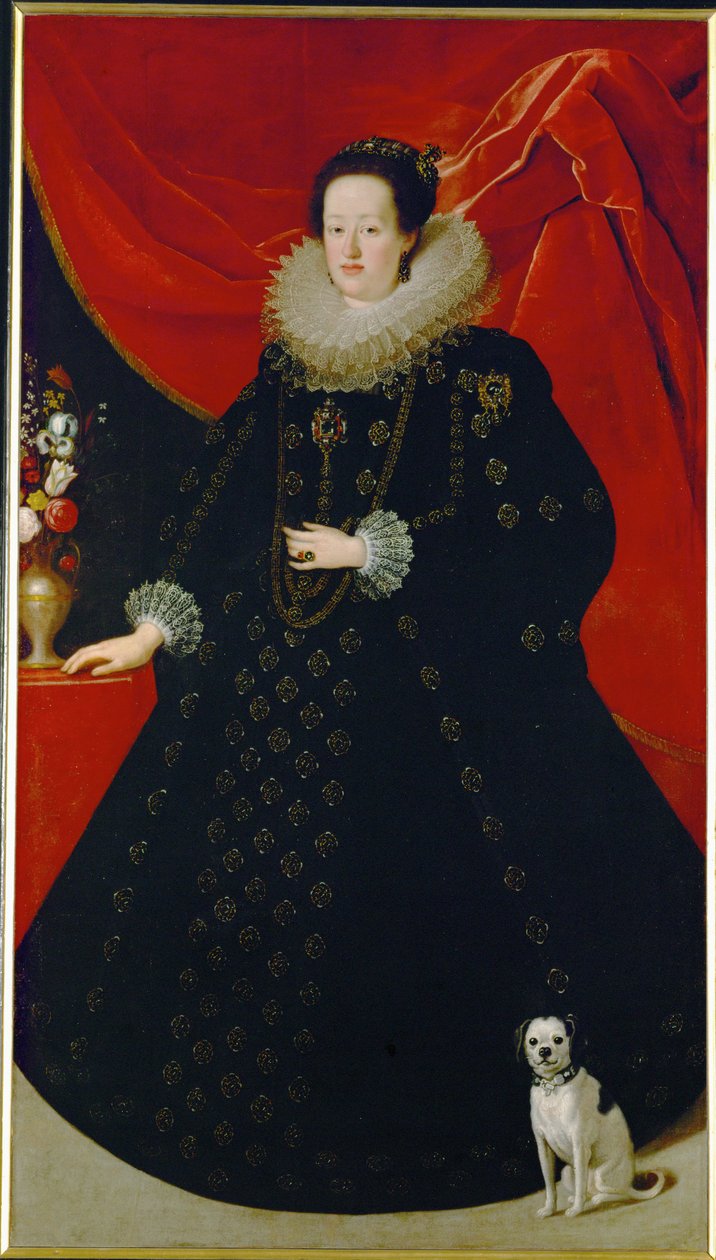Eleonora Gonzaga, hustru till kejsar Ferdinand III ... (målning på duk) av Justus Sustermans