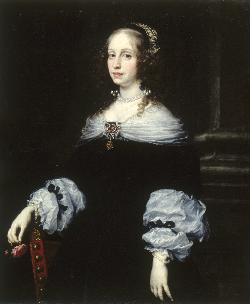 Porträtt av grevinnan Teresa Dudley di Carpegna, 1654 av Justus Sustermans
