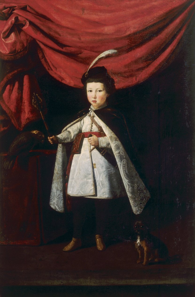 Porträtt av Leopoldo deMedici vid fyra års ålder av Justus Sustermans