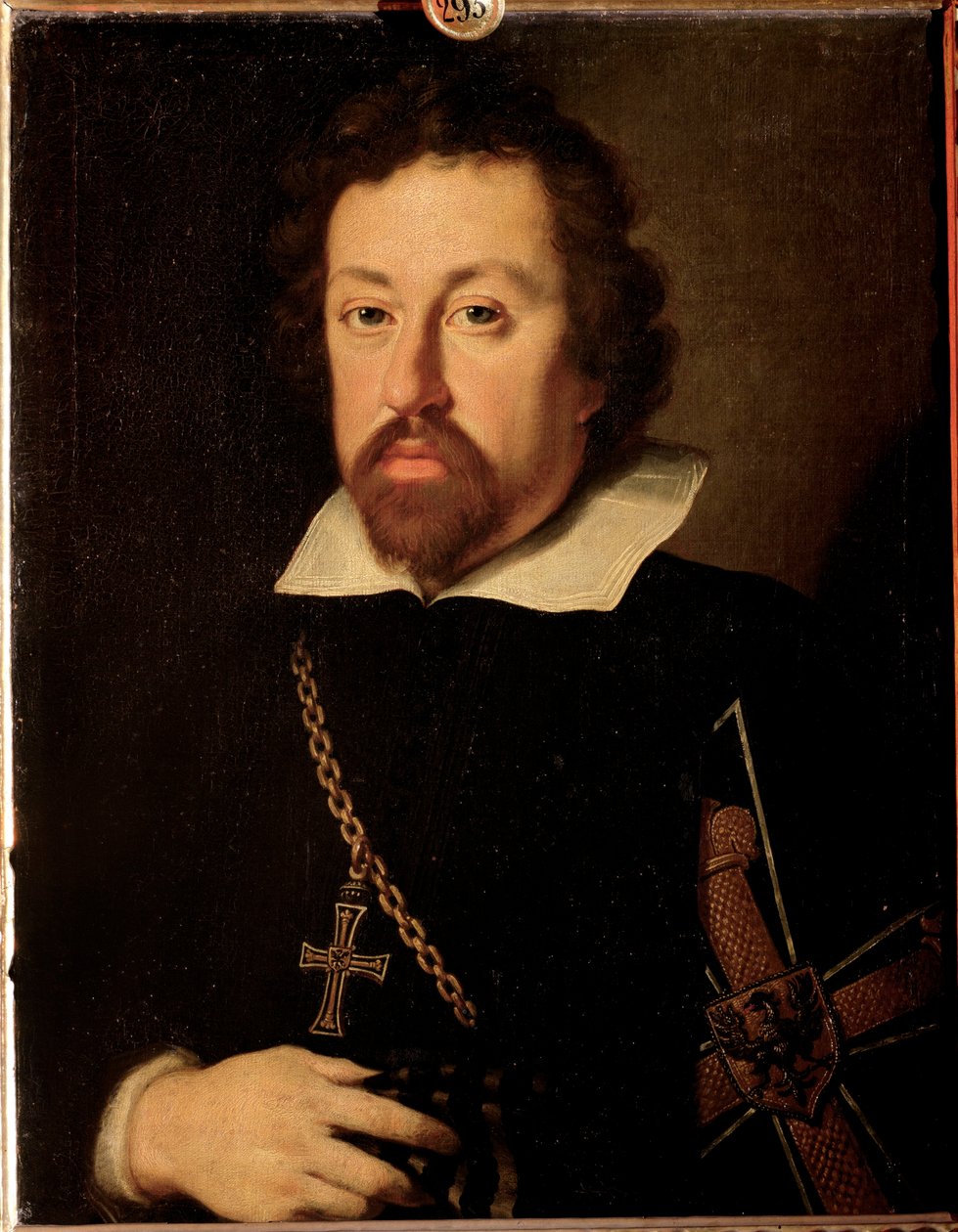 Porträtt av Maximilian III av Österrike (Maximilian III av Habsburg, känd som den tyske mästaren (der Deutschmeister) (1558-1618) Målning av Justus Sustermans (1597-1681) av Justus Sustermans