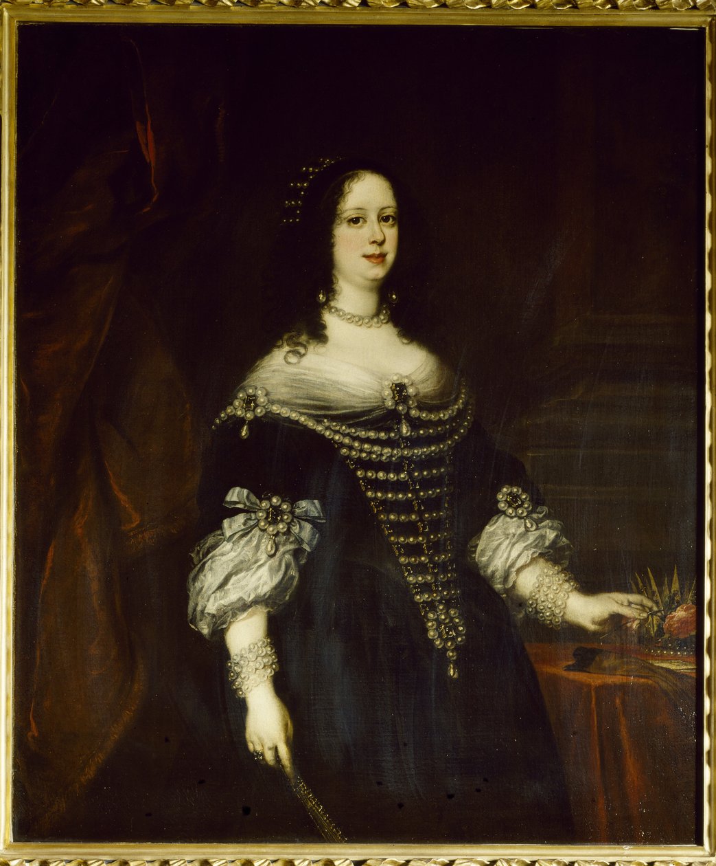 Porträtt av Vittoria della Rovere (1622-1694), storhertiginna av Toscana, fru till Ferdinand II de
