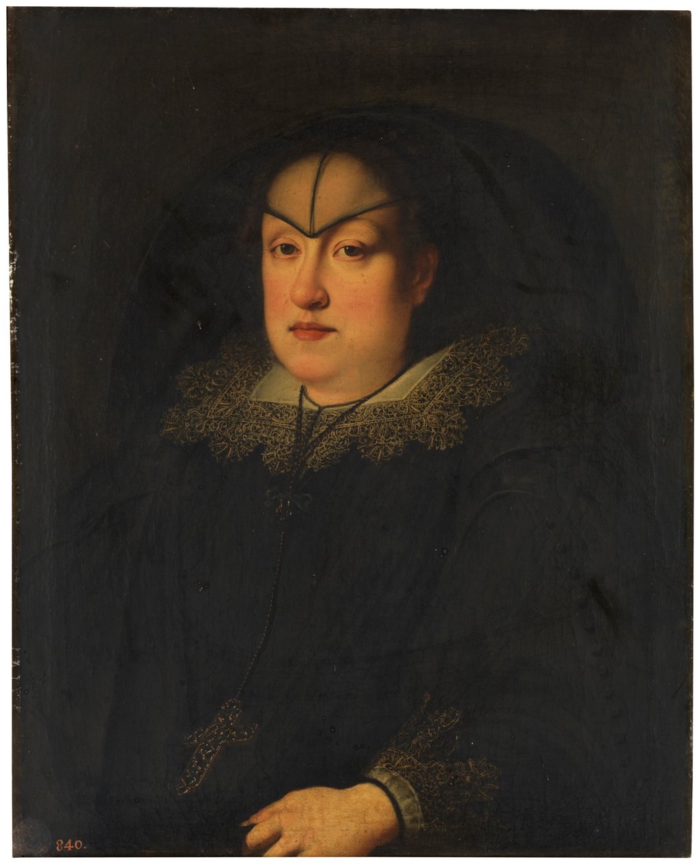 Spanska: María Magdalena de Austria-Estiria, gran duquesa de Toscana Porträtt av Maria Maddalena av Österrike som änka av Justus Sustermans