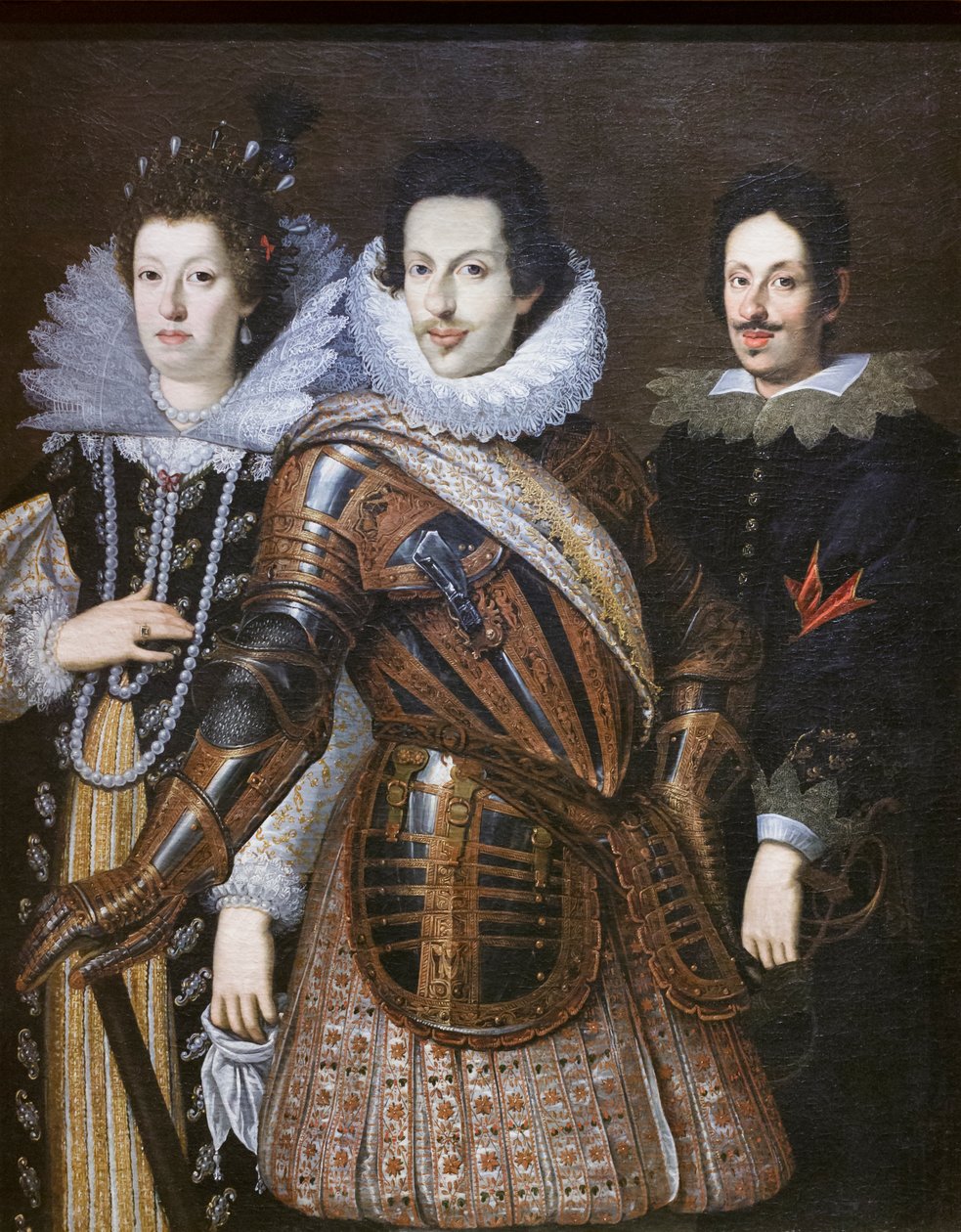 Cosimo II av Medici med sin hustru Maria Magdalena av Österrike och hans son Ferdinand II av Justus Suttermans
