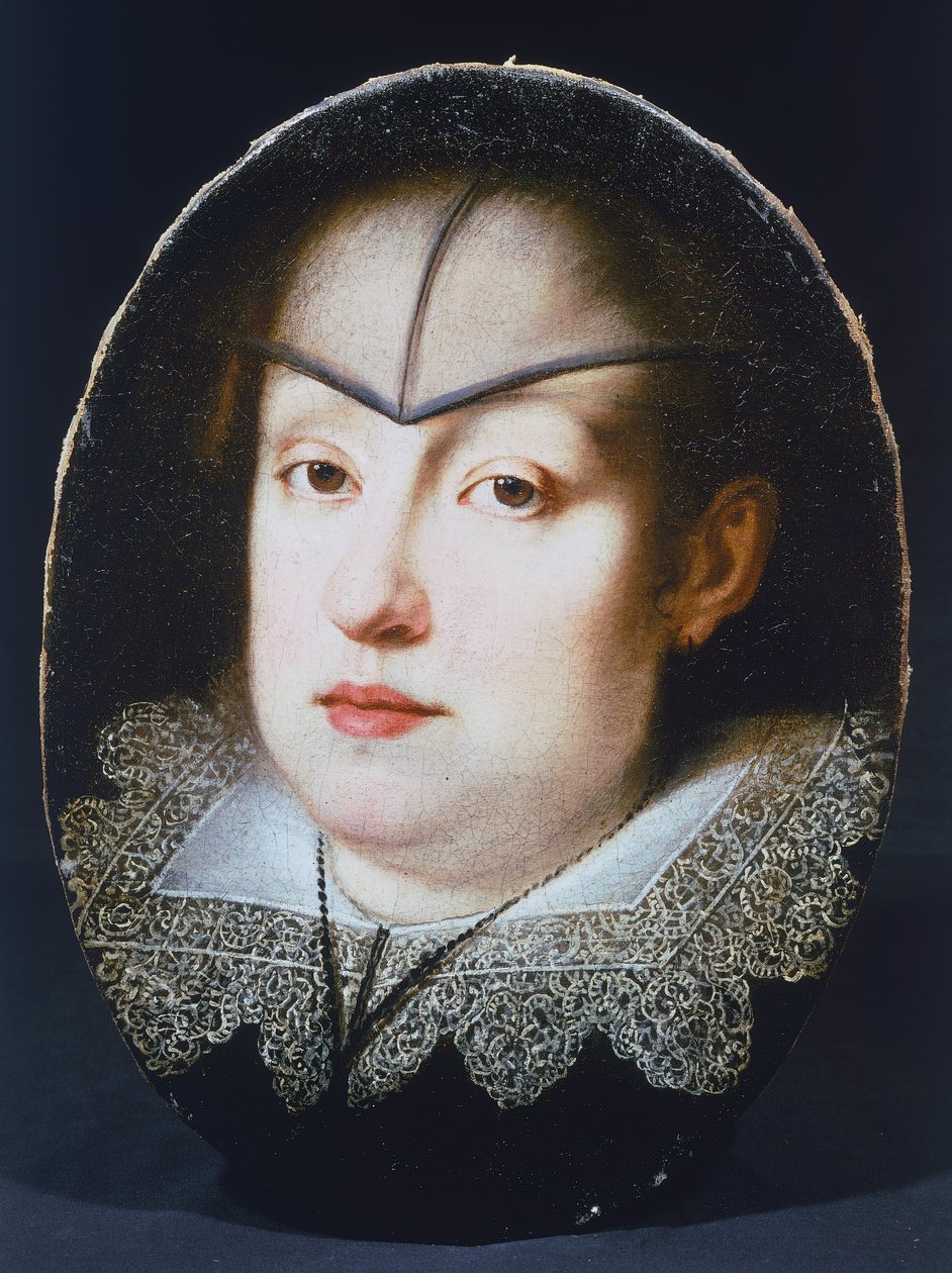 Porträtt av ärkehertiginnan Maria Maddalena av Österrike (1610-1670) (Graz) av Justus Suttermans