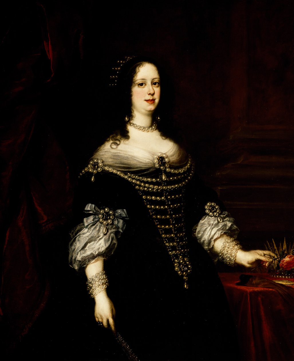 Porträtt av Vittoria della Rovere (Pesaro) av Justus Suttermans