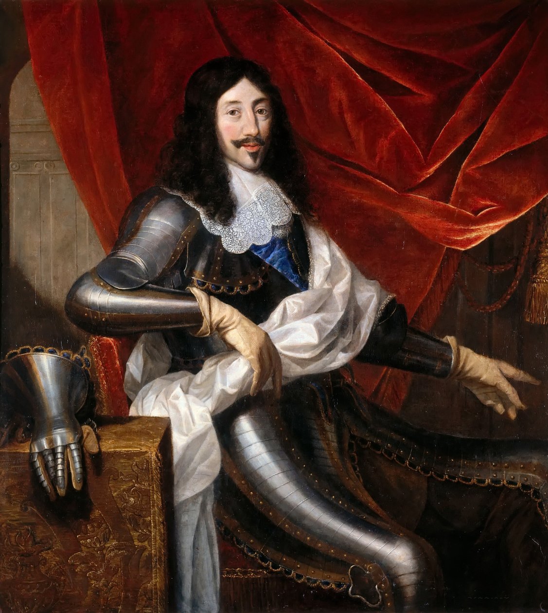 Porträtt av Ludvig XIII av Frankrike 1601-1643 av Justus van Egmont