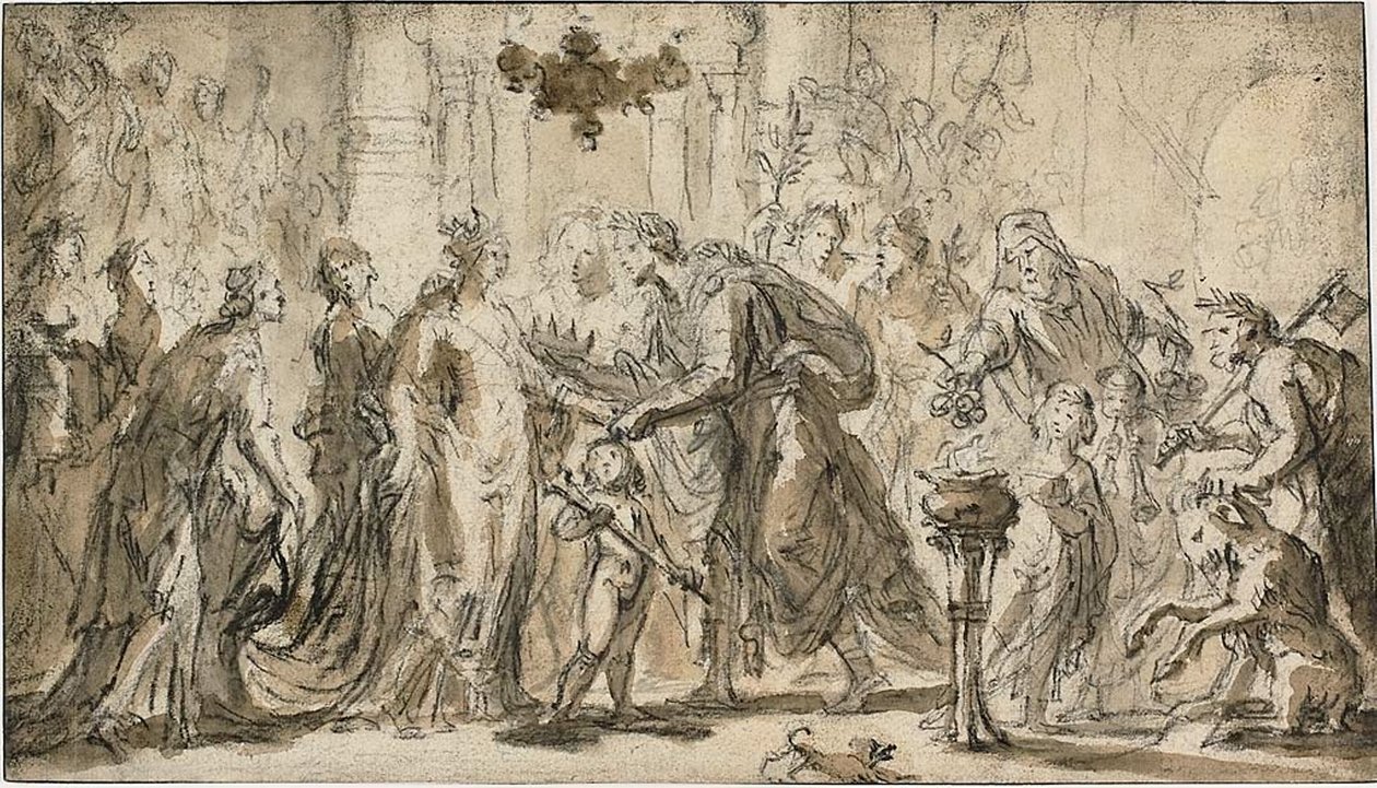 Zenobias och Odenatus äktenskap av Justus van Egmont