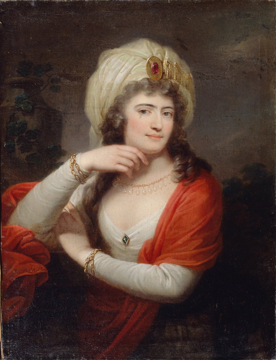 Porträtt av Aleksandra Branicka 1754-1838, blivande kvinna av Katarina II, 1793 av Józef Grassi