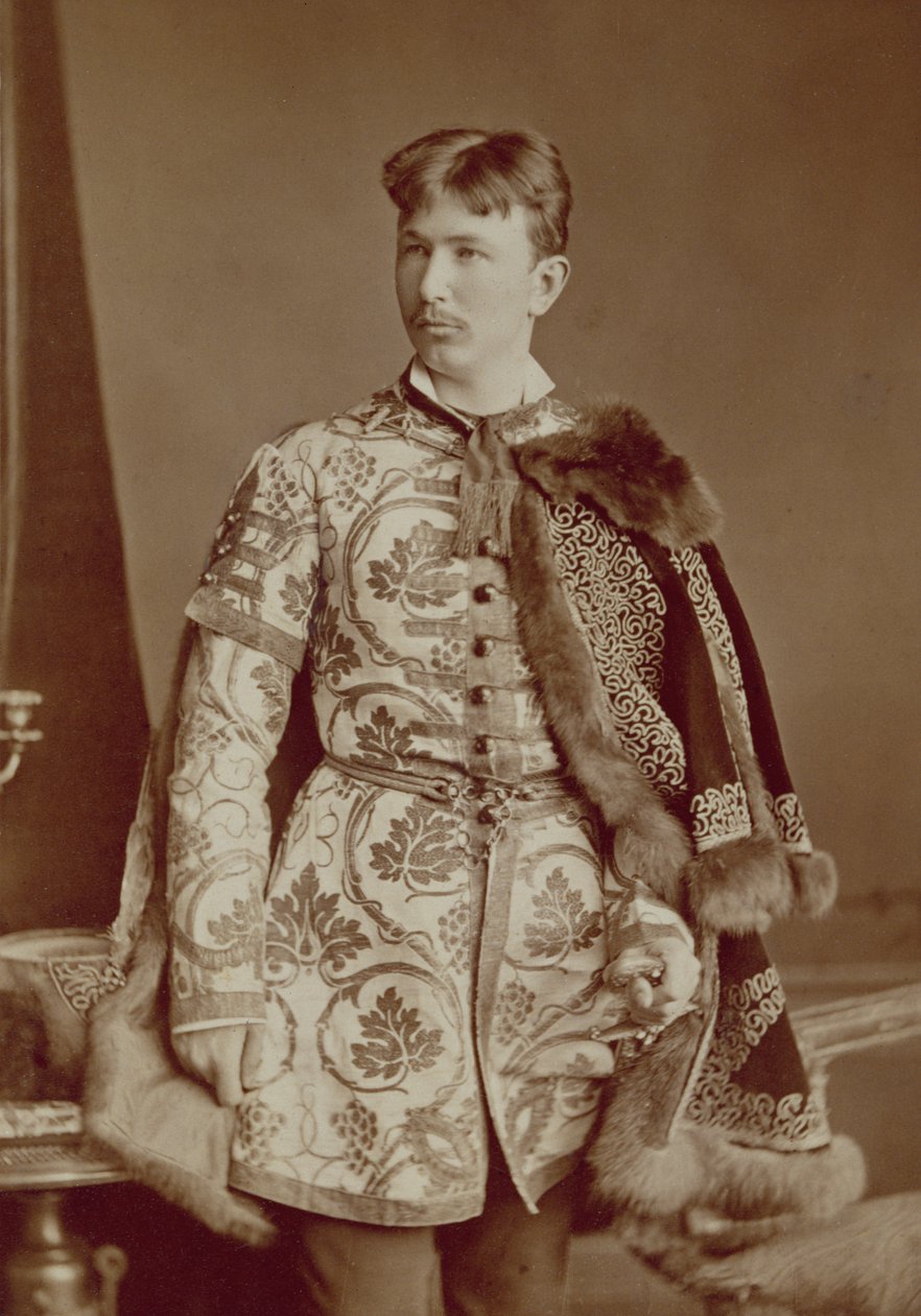Ungersk magnat, ca 1870-80 (sepiafoto) av József Borsos
