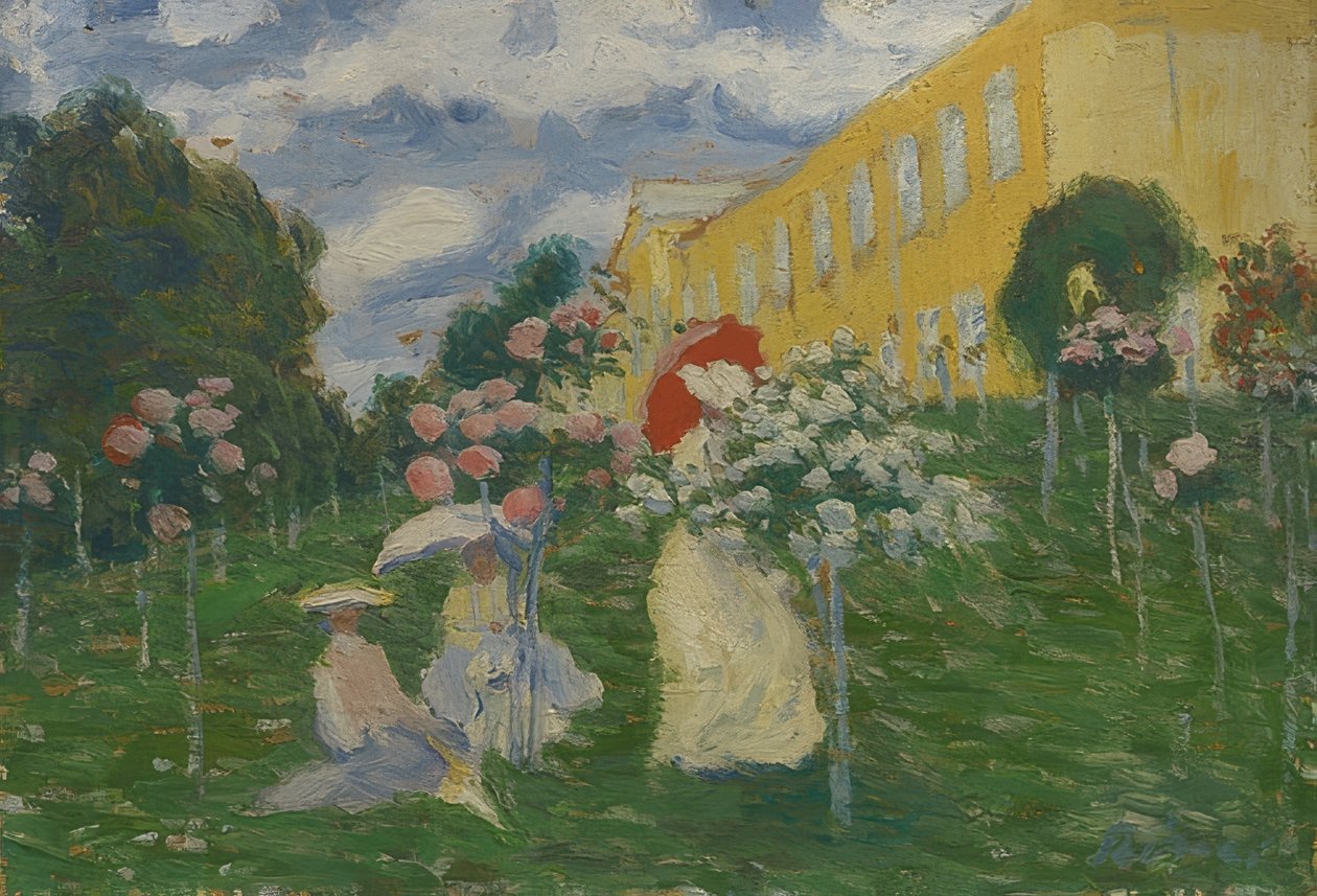 Trädgårdslandskap av József Rippl Rónai