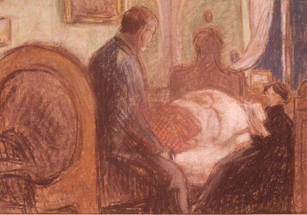 Odon i hög feber, 1901 (pastell) av József Rippl Rónai