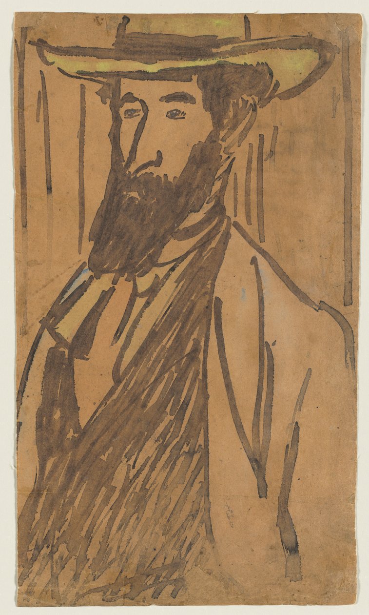 Porträtt av Aristide Maillol, ca. 1890. av József Rippl Rónai