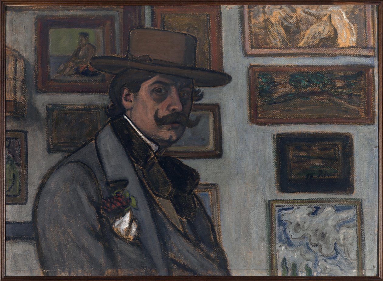 Självporträtt i brun hatt, 1897. av József Rippl Rónai
