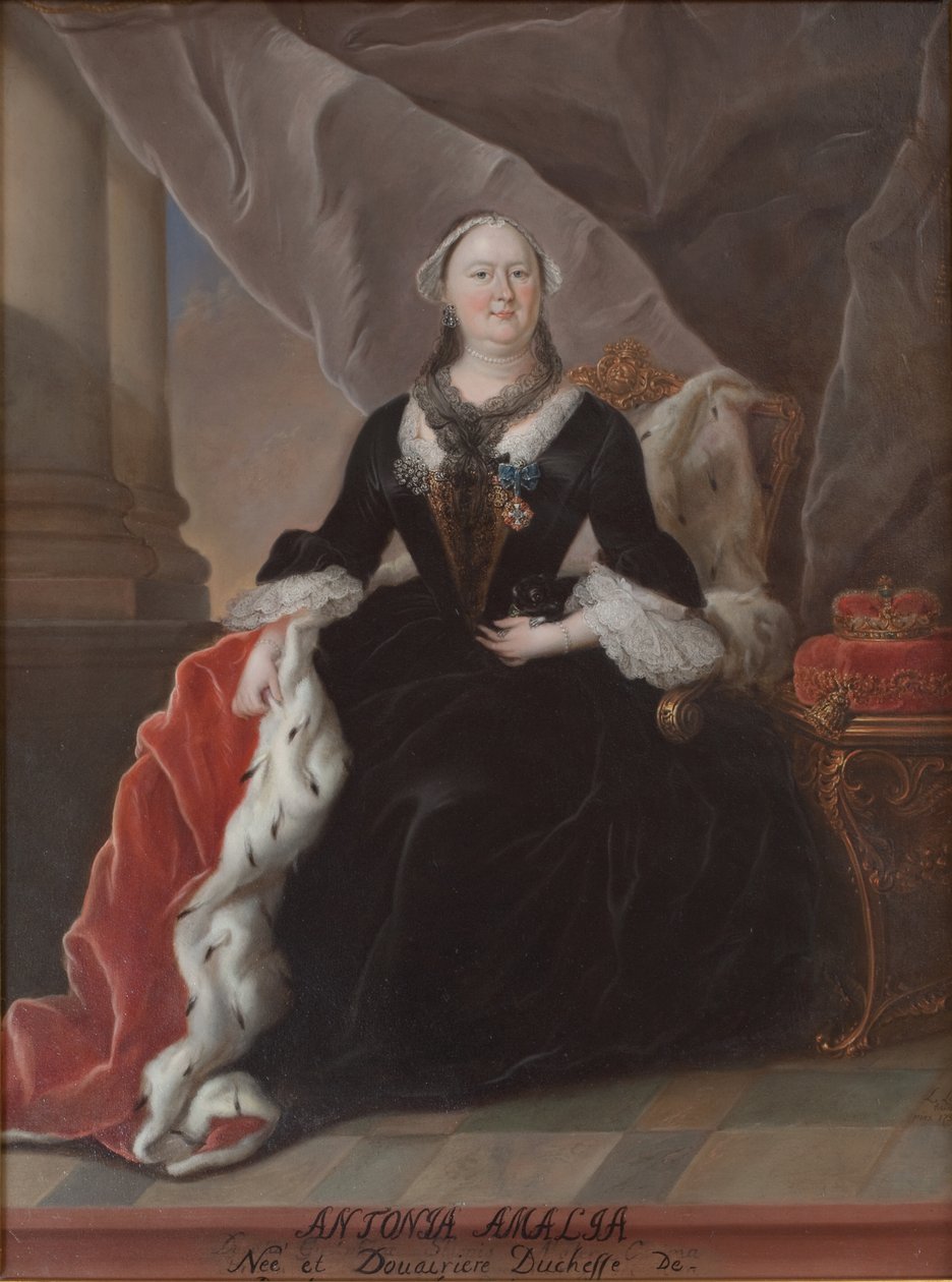 Antonia Amalia. Hertiginnan av Brunswick och Lüneburg. Född 22 april 1696 av KMS Stroe 16 H Ubekendt
