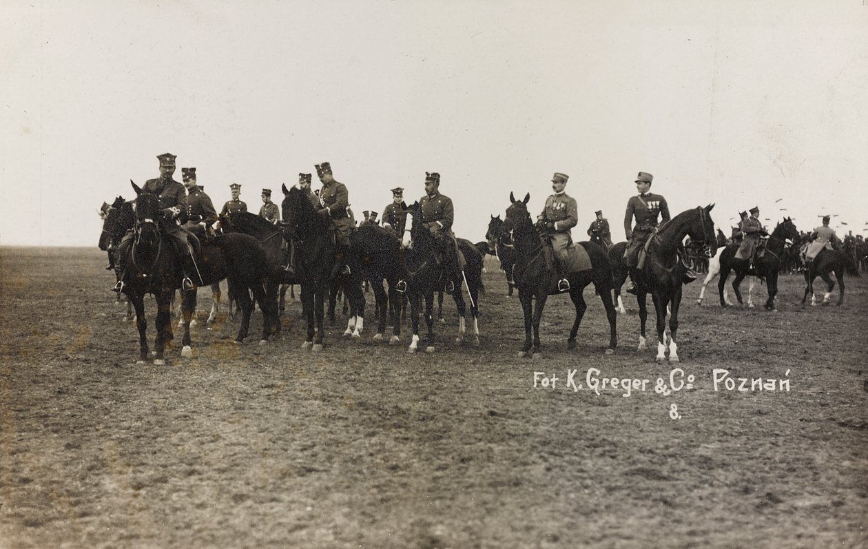 Album Jack Bosio - War Campaign 1917-1920 : Militärt uppdrag i Polen (Warszawa - Posen) mars-april 1919, ett hästbatteri i Posen (Poznan), 03-041919 av K. Greger